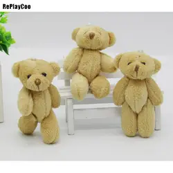 4 шт./лот малых совместных мишек Тедди 8 см мягкие плюшевые игрушки Тедди-медведь, мини-медведь плюшевые мишки плюшевые игрушки коричневый