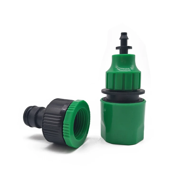 Fast Coupling Adapter Drip Tape for Irrigation Hose Connector with 1/4'' Barbed Connector Garden Irrigation Garden Tools