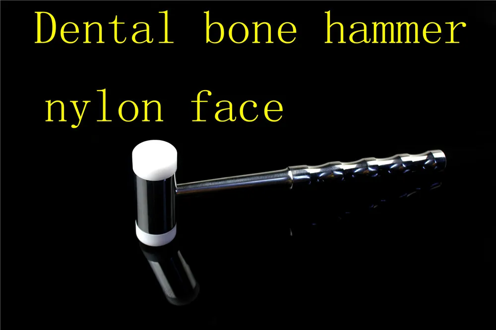 Double headed Nylon Dental Bone Hammer Stainless Steel Handle Autoclave