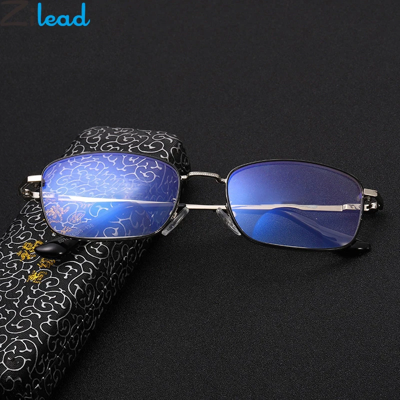 

Zilead Metal Bifocal Sun Reading Glasses Men&Women Presbyopia Eyeglases Sunglasses Hyperopia Eyewear With Case Unisex