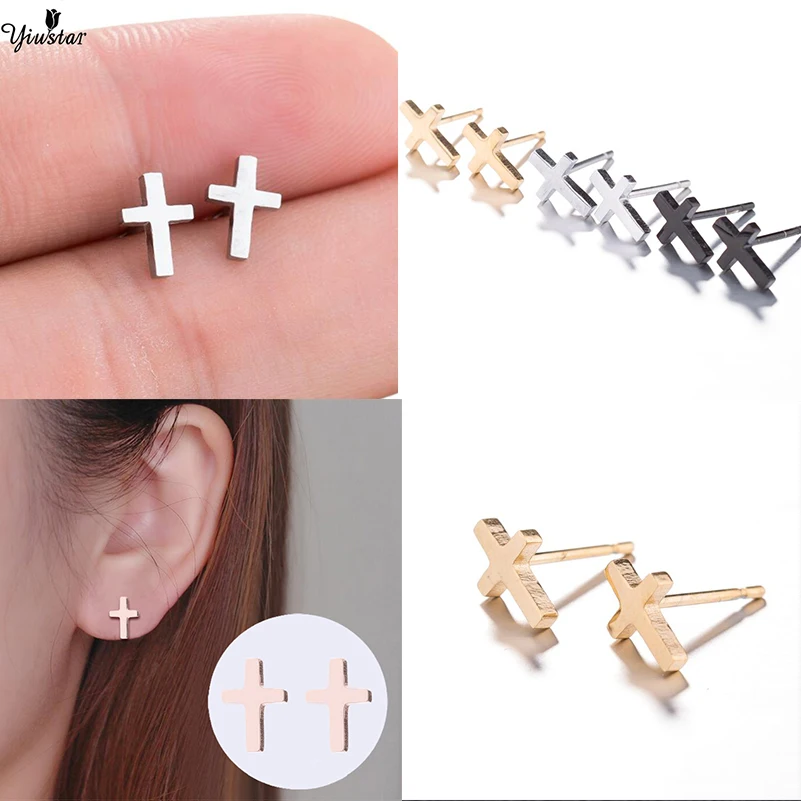 

Yiustar Sweet Generous Cross Earrings for Women Jewelry Fascination Pretty Earring Cruz Pendientes mujer Brincos for Girl Gifts