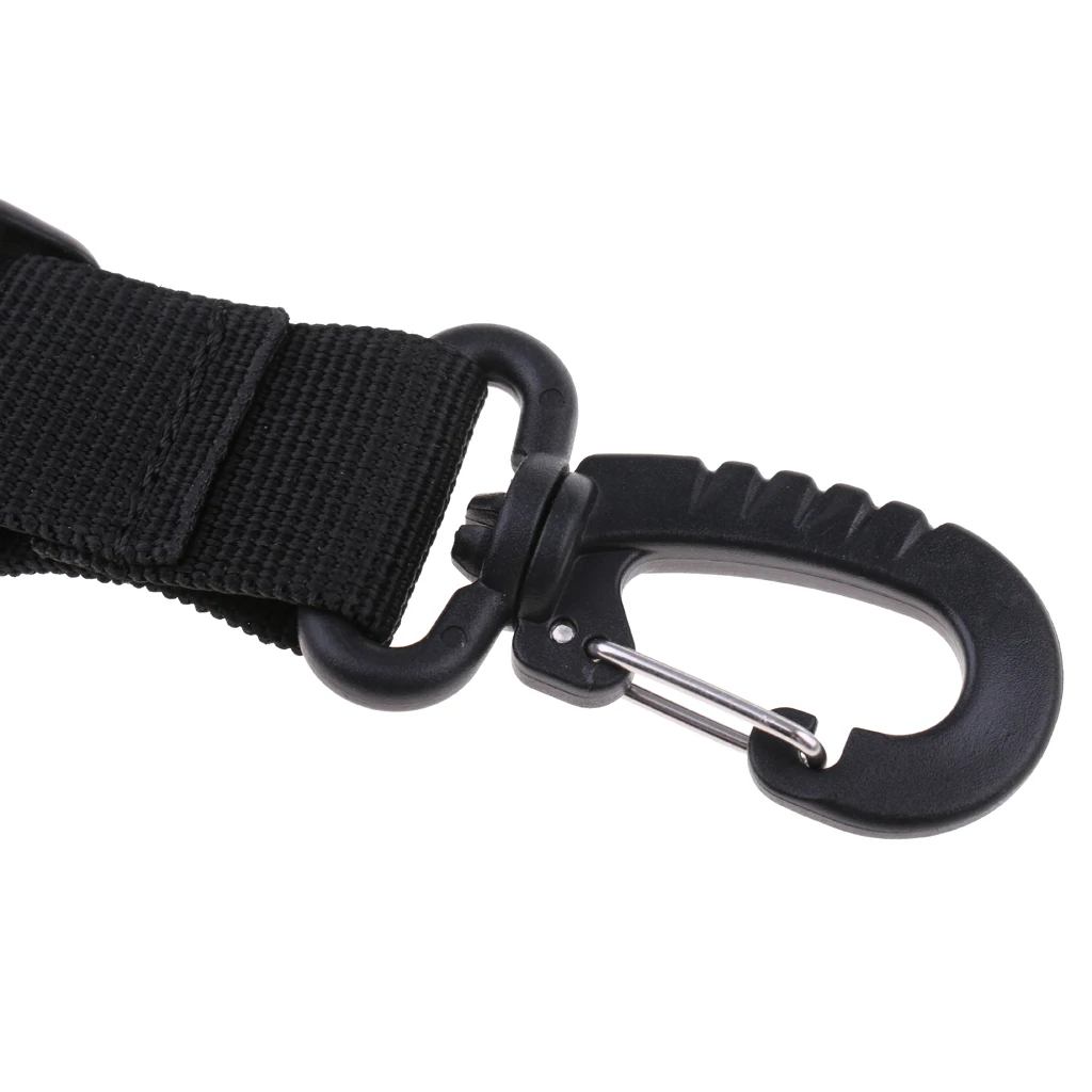 Underwater Scuba Diving Lanyard Camera Torch Light Holder Strap Quick Release Buckle Black Nylon Diving Equipment