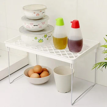 

Bathroom kitchen storage rack supplement rack plastic kitchen items finishing rack Simple racks folding seasoning utility