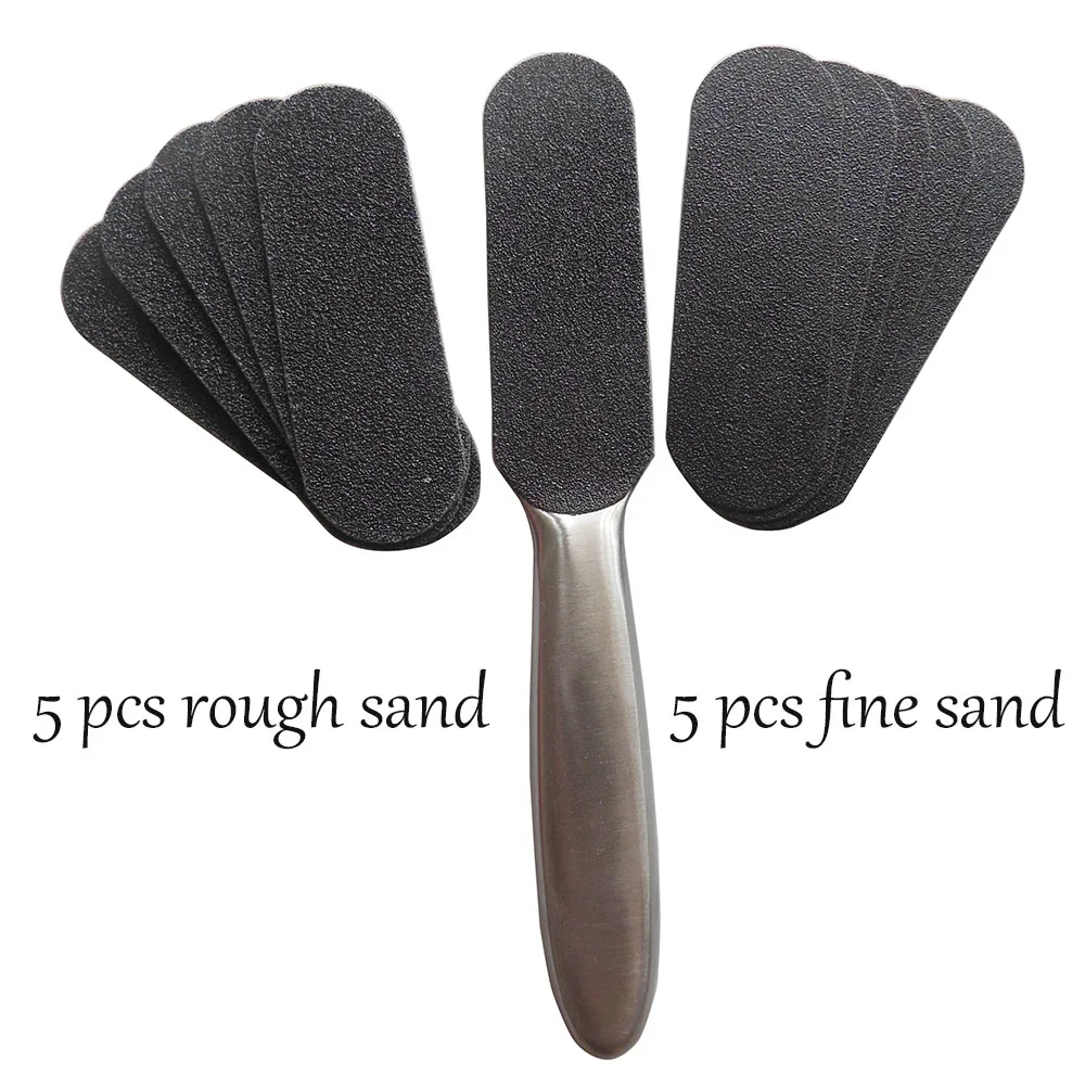 1Pcs Pedicure Rasp, Stainless Steel Foot File Callus Remover+10Pcs