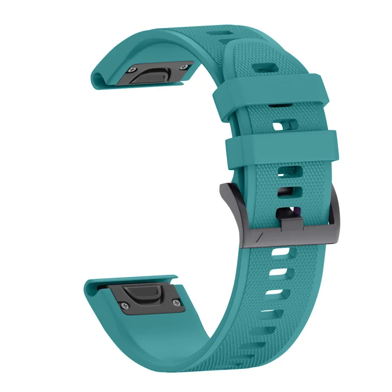 Силиконовый ремешок для часов Garmin Fenix 5 Sapphire Quatix 5 Forerunner 935 Approach S60 Премиум умные часы - Цвет: H