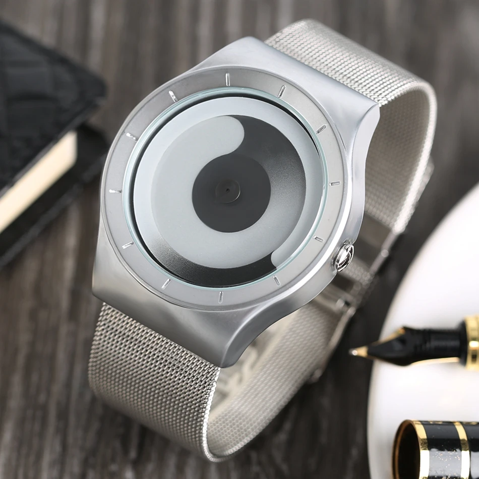 Men Creative Watches Vortex Dial Colorful Design New Arrival Quartz Wrist Watch Men Women Christmas Gift Watch Xmas Clock Relos (43)
