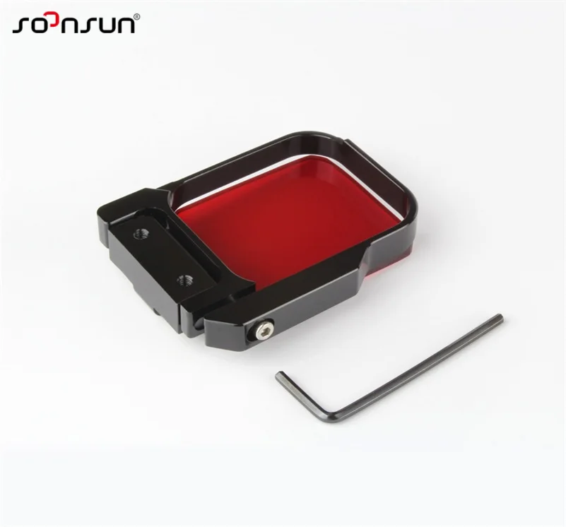 SOONSUN красный подводный корпус Объективы для подводной съемки цветной фильтр GoPro