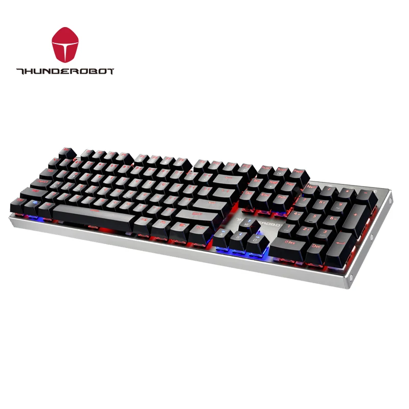 

ThundeRobot Black K70 Gaming mechanical keyboard 104 Keys 2 Color LED Light Switch for Cherry Aluminium alloy Body Waterproof