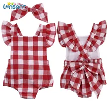 LONSANT/одежда из хлопка с бантом для новорожденных; коллекция года; боди; комбинезон; Модный комбинезон с буквенным принтом; одежда для малышей