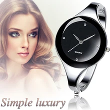 Женские часы-браслет с кристаллами, женские модные часы из нержавеющей стали с круглым циферблатом, уникальный дизайн, кварцевые часы montres femme
