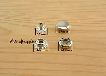 

snap fastener copper Press stud Snap Buttons nickel 30 sets 15 mm 5/8 inch i26