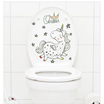 3D Unicorn Toilet Sticker