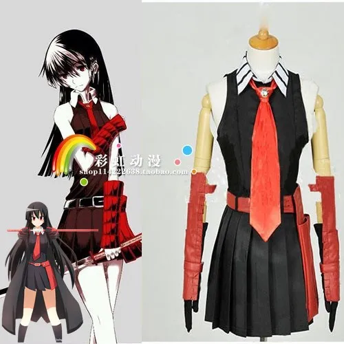Черная Униформа Akame ga KILL наряд аниме костюмы для косплея|anime cosplay costumes|cosplay costumeanime |