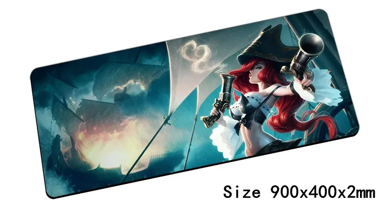 Miss Fortune mouse pad 900x400mm lol notbook computer mousepad Bounty Hunter gaming padmouse gamer laptop mats | Компьютеры и офис