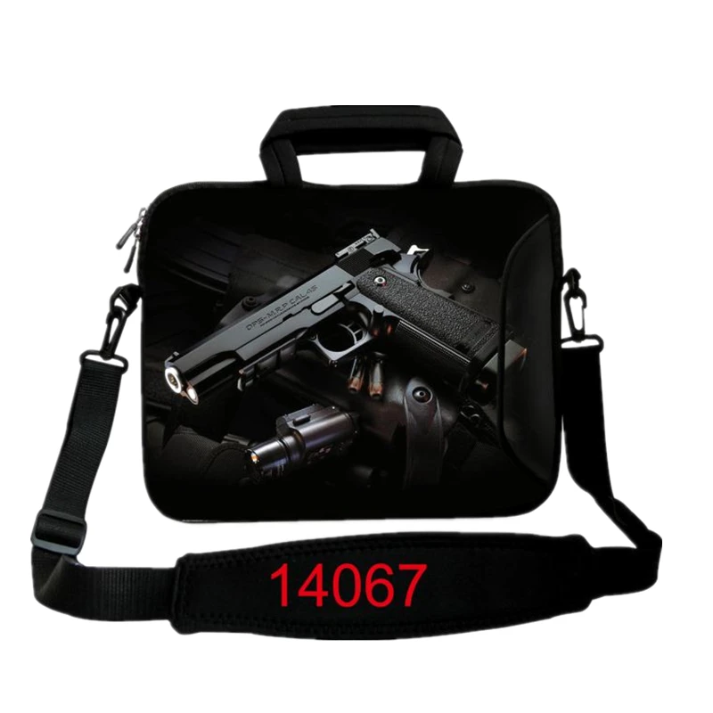New Gun Print Computer Bag Notebook Smart Cover For ipad MacBook Sleeve