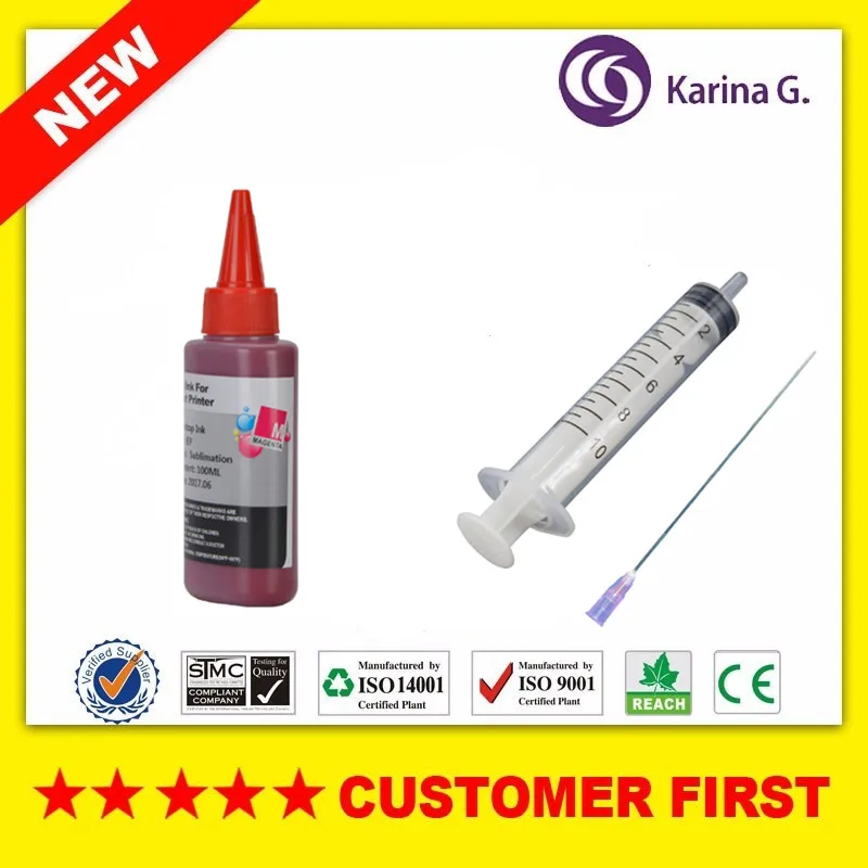 4 x 100ml /bottle Universal Sublimation Ink For Epson Printers Heat Transfer Ink Heat Press Sublimation