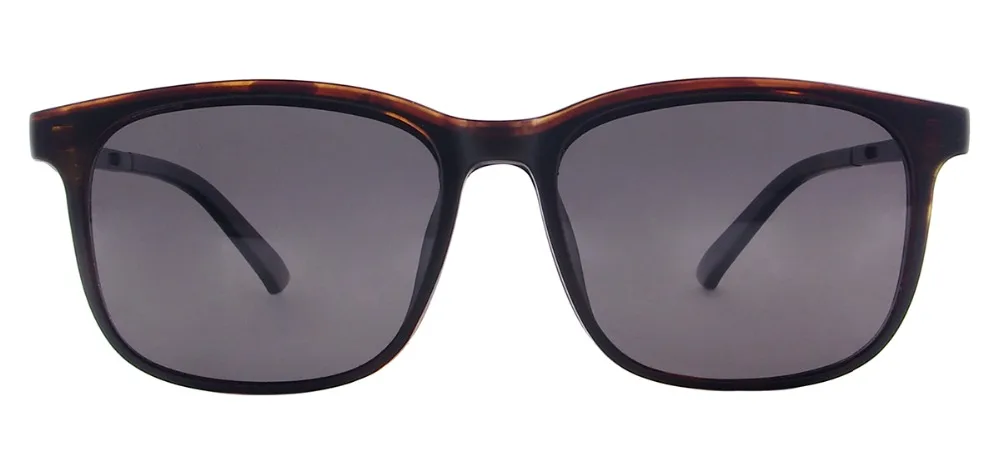 Для мужчин TR90 Легкие полный обод очки Для женщин квадратный магнитные поляризованные солнцезащитные очки для близорукости