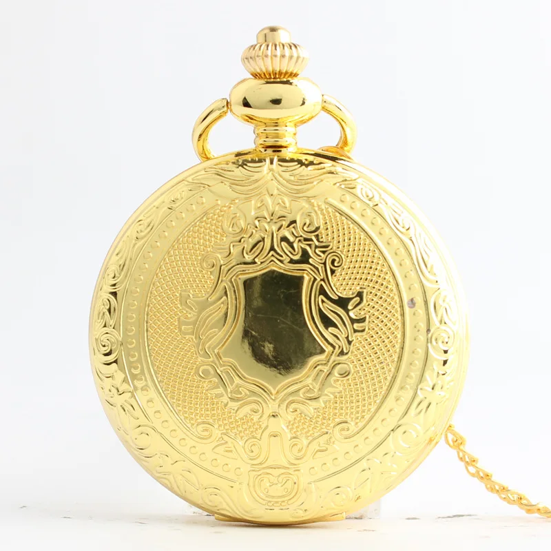 Luxury Golden Quartz Men FOB Women font b Steampunk b font Gift Pocket font b Watch