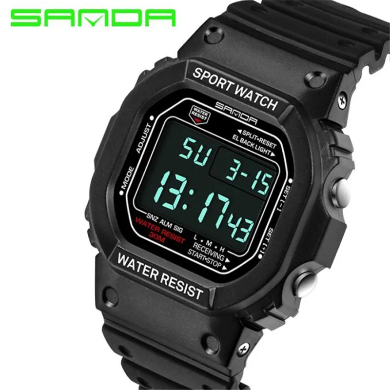 

SANDA G watch Men Military Watch Waterproof Wristwatch LED Quartz Clock Sport Watch for women sport watch