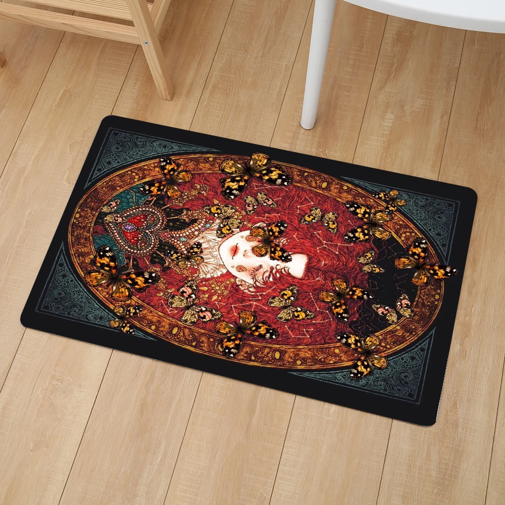 

Cute Girls Home Decor Kitchen Carpet Room Bathroom Entrance Door Mat Non-slip Print Floor Mat Home Mat kitchen rugs