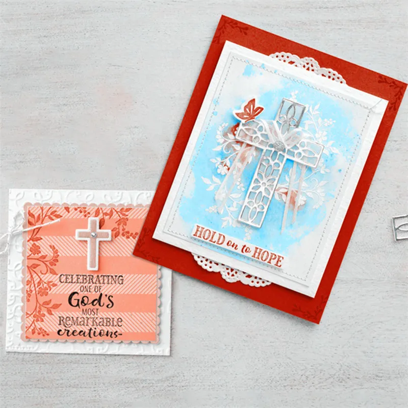 

Cross Hope Dies Metal Cutting Dies Stencils For Card Making Decorative Embossing Suit Paper Cards Stamp DIY