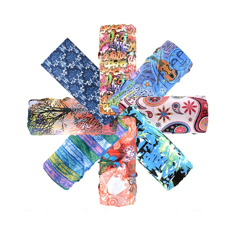 

Multifunctional Tube Magic Art Bandana Headband Out door Bicycle Riding Veil Multi Head Scarf Scarves Face Bandana kerchief