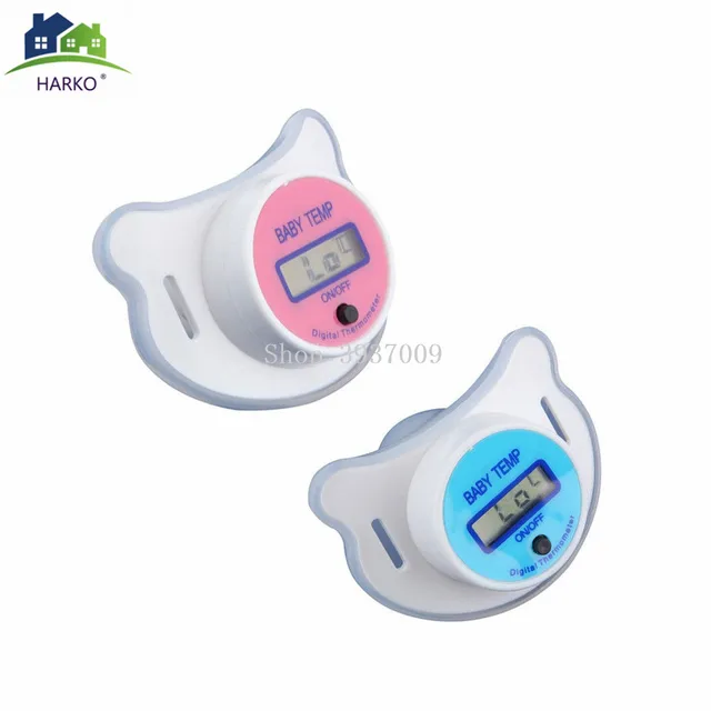 Termómetro Digital para pezón para bebé chupete de silicona médico termómetro LCD para cuidado de la salud para niños 2