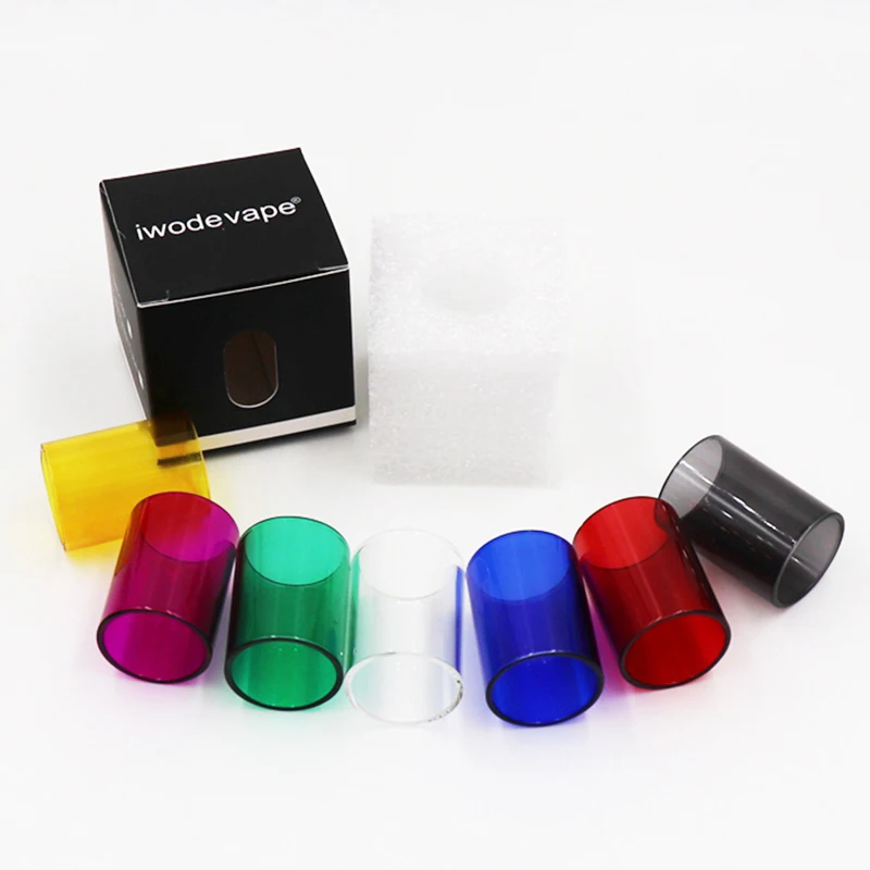 

Colorful Replacement Transparent Pyrex Glass Tank Glass Tube Cap For Kangertech Kanger Toptank Mini Atomizer Tank Accessories