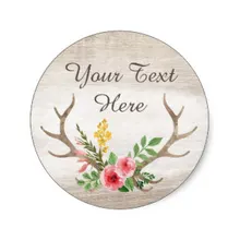3,8 см деревенский олень Bohemian богемные Цветочные Сделанные на заказ классические круглые наклейки