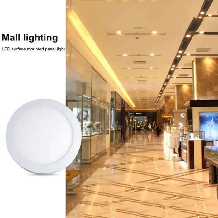 Потолочный ванной светильник светодиодный 6 Вт плоский круглый вниз кухня панель поверхностного монтажа MAL999