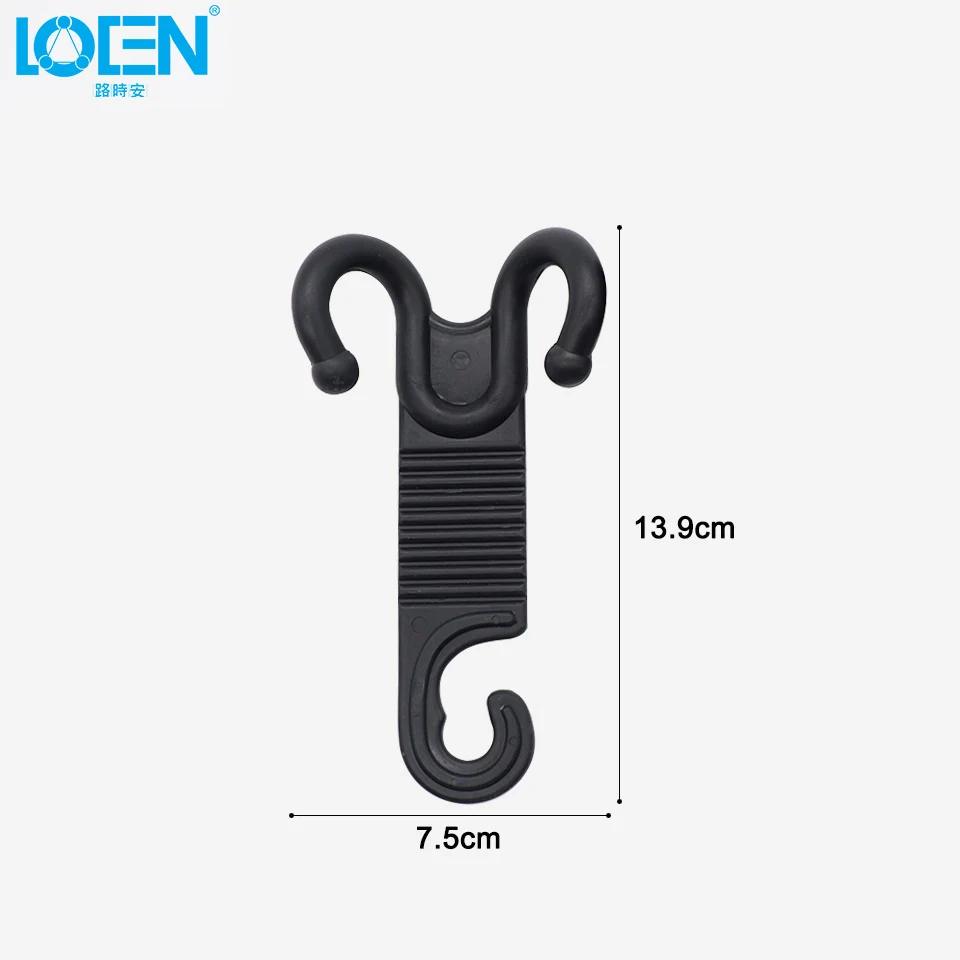 LOEN 2pc Claw shape Auto Fastener Clip Car Seat back Hook Cargo Trunk Bag Hook Holder Hanger Black for toyota bmw bmw e46 клипсы автомобильные