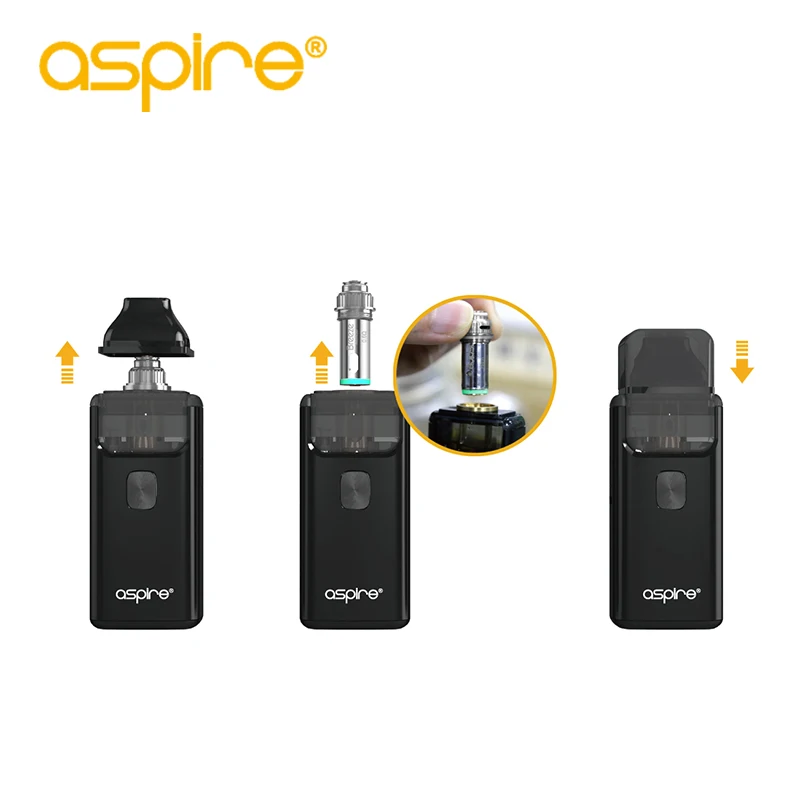  Electronic Cigarette Kit Aspire Breeze 2 AIO Vape Pen 3ml Pod Tank Atomizer Vaporizer Built-in 1000