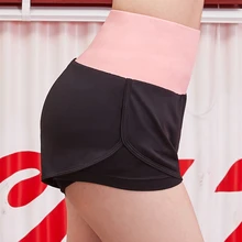 Vansydical женские спортивные шорты для йоги дышащие быстросохнущие фитнес шорты для бега двухслойные спортивные шорты для бега