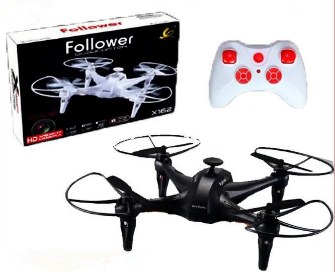 

Free shipping RC drone X162 4 CH 2.4GHz 3D helicopter with camera with Headless System 6-Axis rc quadcopter 2MP VS X600 5C