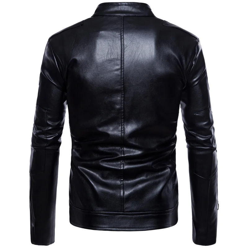 2019 Hot New Fashion Men's Leather Jacket Large Size Men's Leather Motorcycle Leather Jacket Men's Handsome Motorcycle Clothing 2019 Hot New Fashion Men's Leather Jacket Large Size Men's Leather Motorcycle Leather Jacket Men's Handsome Motorcycle Clothing