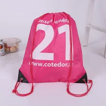 500 шт/партия 210D полиэстер мужчины и женщины Спорт Тренажерный Зал Мешок на завязках водонепроницаемый рюкзак мешочек для украшений