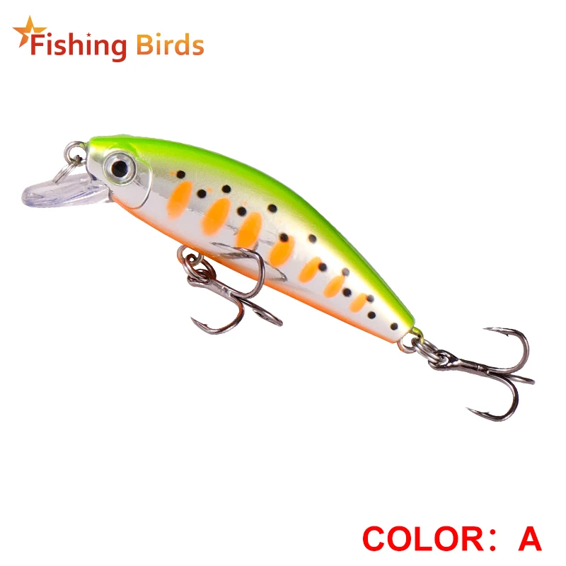 

Fishing Birds Lure premium series 307M hard MINNOW fishing lure artist minnow freshwater fishing lure hard bait 6g 55mm sharp ho