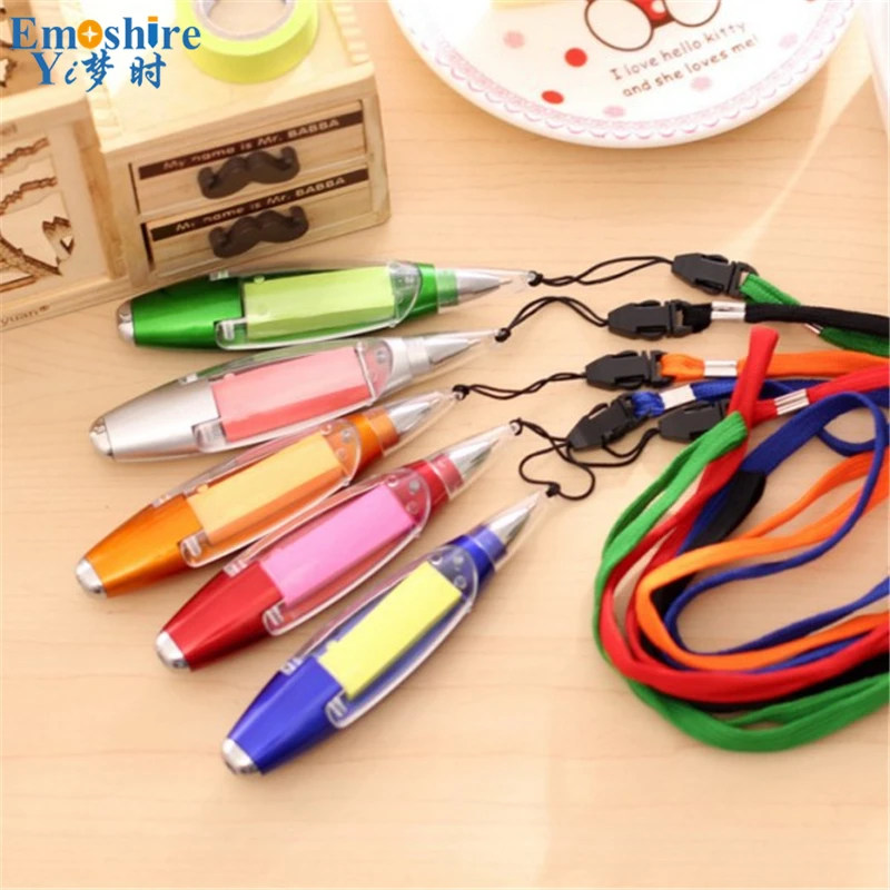 Emoshire Advertising pen custom LOGO custom ballpoint pen wholesale multi - functional lanyard notes paper pen can print two - dimensional code (1)