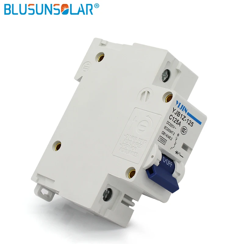 1 шт 1 P 125A DC220V автоматический выключатель постоянного тока прерыватель переменного тока выключатель для фотоэлектрическая солнечная система DL0230