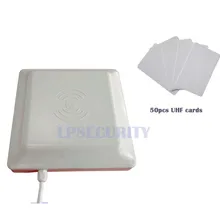 Комплексная UHF RFID Card Reader 8dbi Телевизионные антенны RS232/RS485/Wiegand чтения расстояние 5 м Long Range с 50 шт. uhf карты