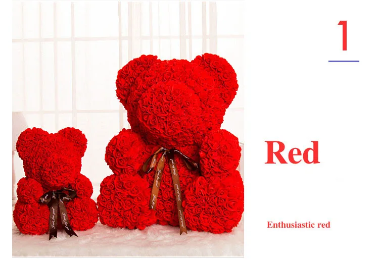rose bear flower bear artificial flower gift 