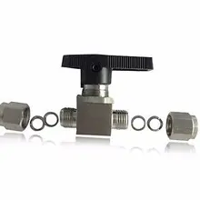 304 Компрессионный фитинг из нержавеющей стали запорный шаровой клапан 915 PSI Q91SA PN 6,4 подходит для 6 мм O/D трубки