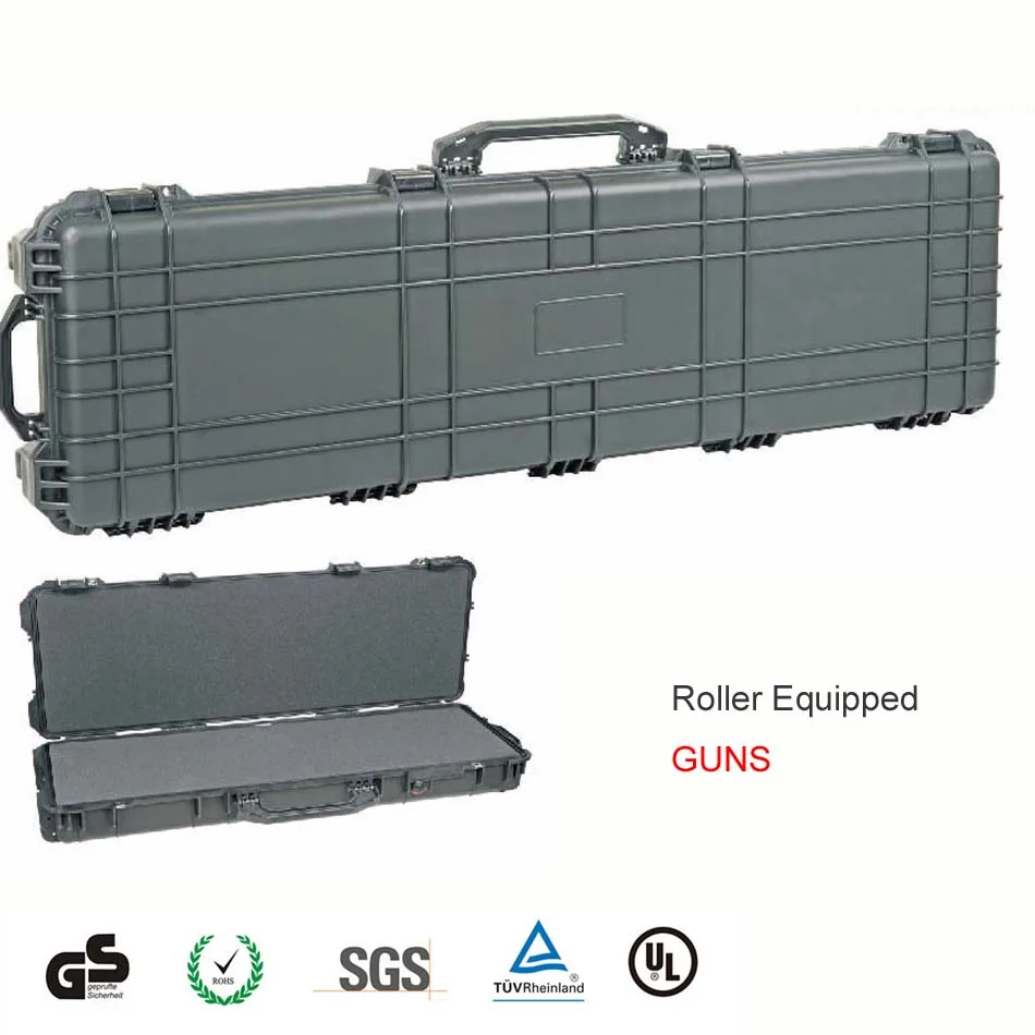 Long size hard plastic shockproof Military box plastic waterproof case for gun 2