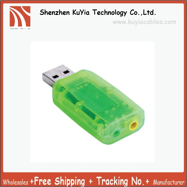 KUYiA Supplylink 5.1USB до 3 5 мм Микрофон Разъем для наушников стерео гарнитура 3D Звуковая