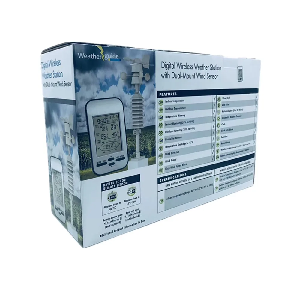 Home & Garden WS2032 Digital Weather Station RF 433MHz Wireless