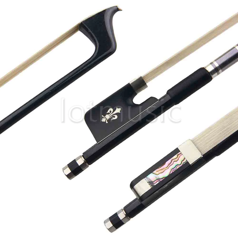 PRO light Carbon Fiber 4/4 Cello Bow Copper Parts White Horse Hair