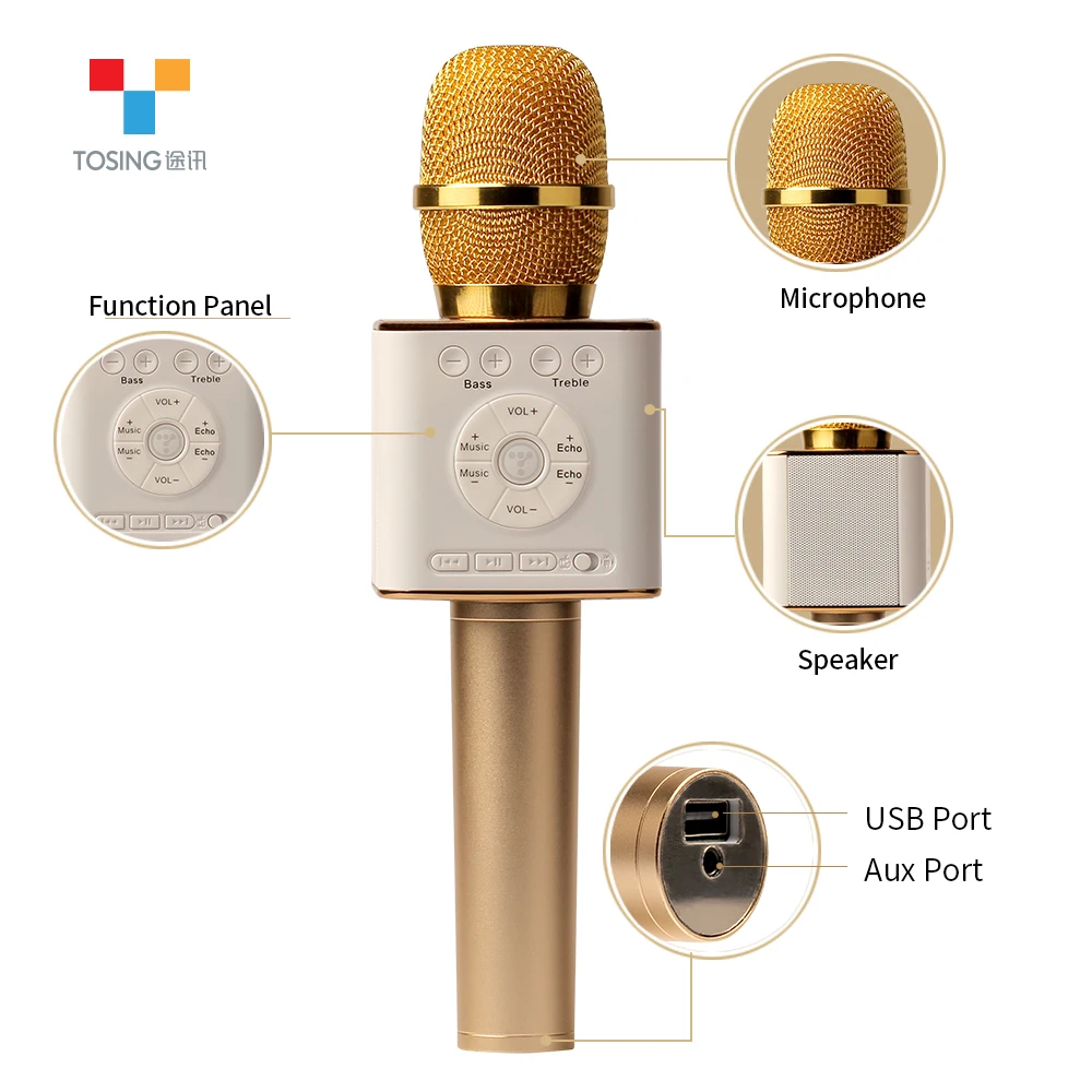 Новое поступление оригинальный петь 04 беспроводной караоке динамик bluetooth c