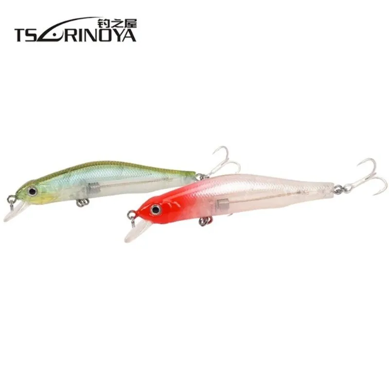 

Tsurinoya DW44 8cm 8g Minnow Hard Fishing Lure 6 colors Blood Groove Hooks 3D Eyes Topwater Plastic Bait Carp Fishing Swimbait