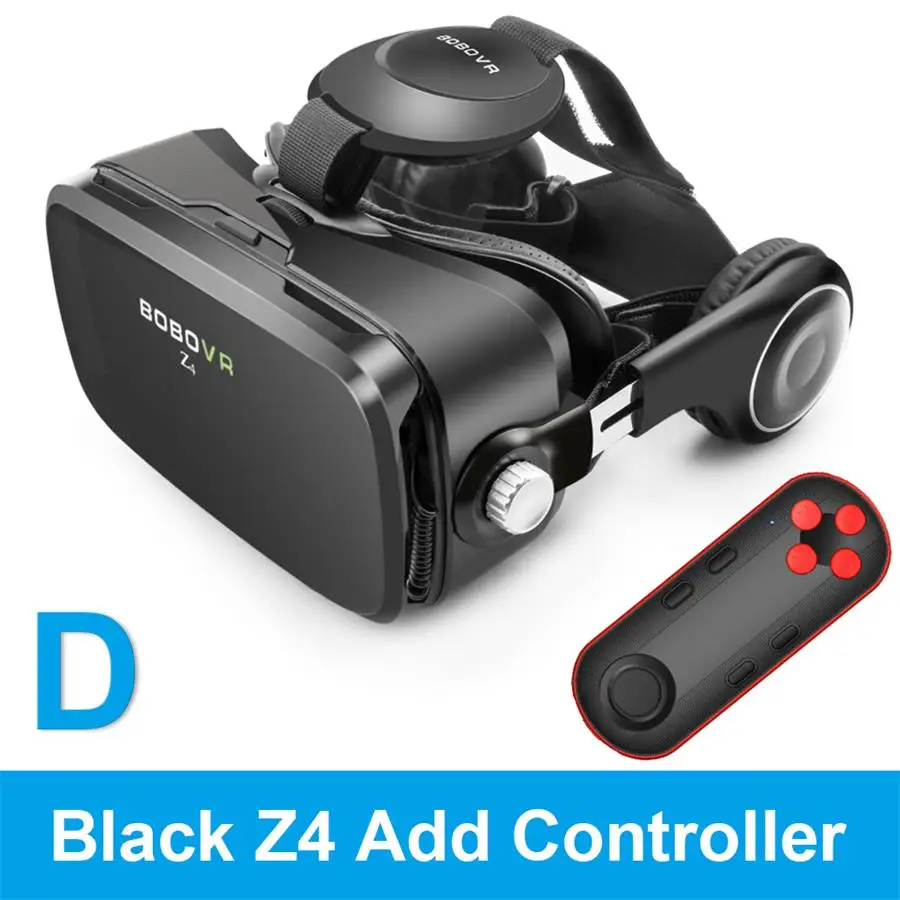 Очки виртуальной реальности BOBOVR Z4 мини очки виртуальной реальности VR очки 2,0 3d очки виртуальной реальности vr шлем картон bobo vr z4 VR гарнитура для 4,3-6,0 дюймовых смартфонов - Цвет: Z4-BK-051