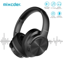 Mixcder E9 Bluetooth наушники ANC с активным шумоподавлением Беспроводные наушники с микрофоном над ухом HiFi глубокий бас для телевизора